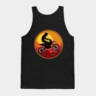 Vintage Dirt Bike Design Tank Top